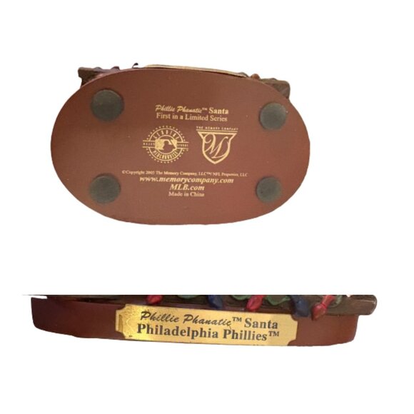 Phillies Phanatic Santa Christmas Figurine Limited Edition 2003 Team Collectible - Picture 5 of 5